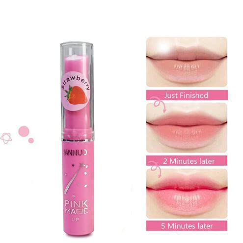Colour Star Glow Tinted Lip Balm | Pink Magic Moisturizing | changing Tinted Balm Lipstick | Hydrating & Moisturising Lip Balm for Women | 3.8g